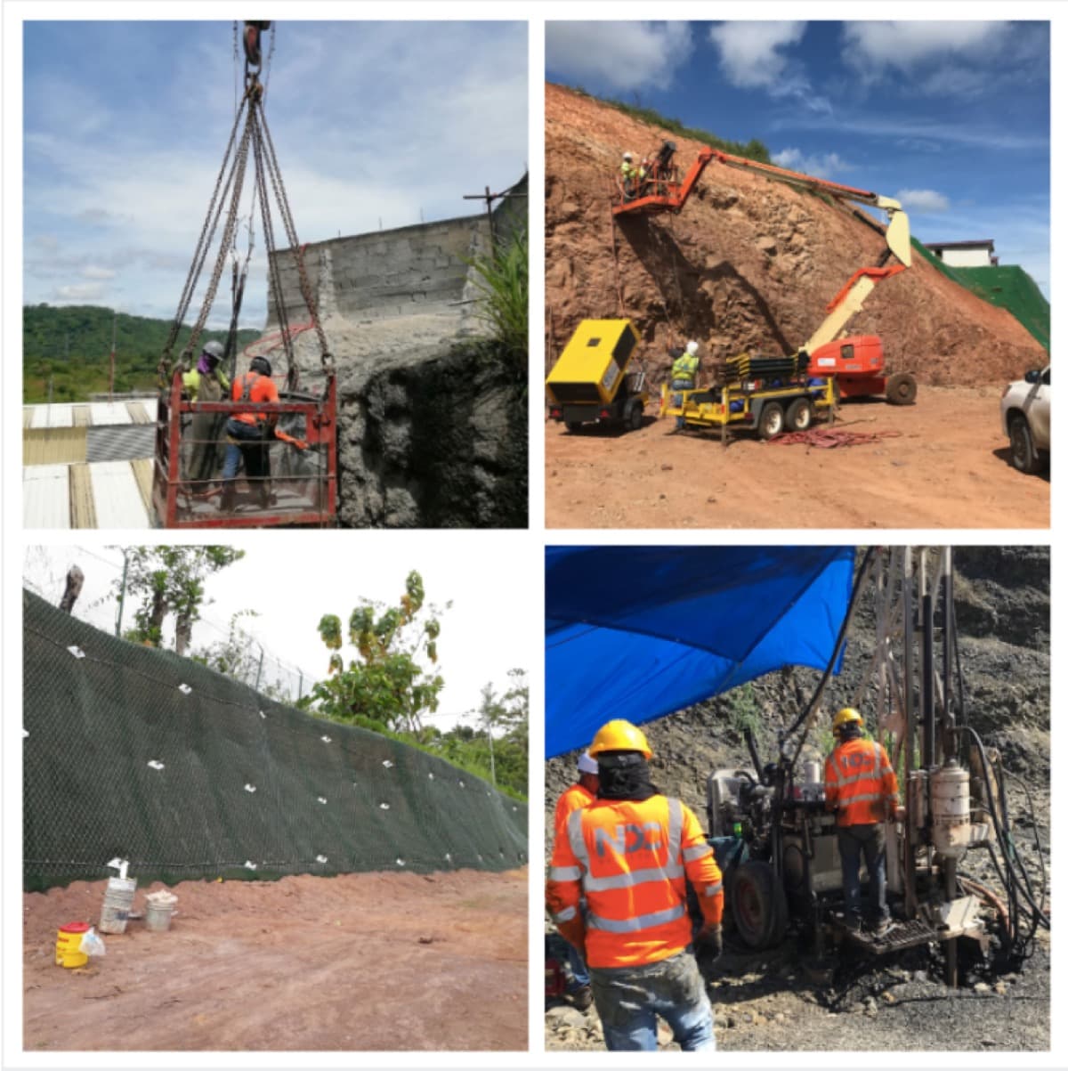 Collage de proyectos NDC Geotecnia
